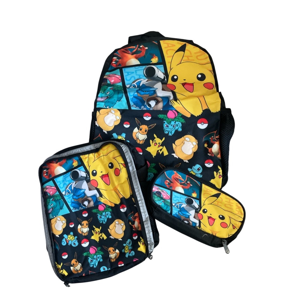 Pokemon Pikachu 3-piece Backpack Set